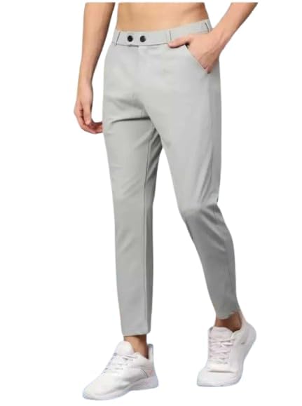 Men’s Stretchable Formal Pants Slim Fit Trousers Comfortable Office Wear Casual Business Pants for Men Flexible Fabric Smart Fit Stylish-image-1