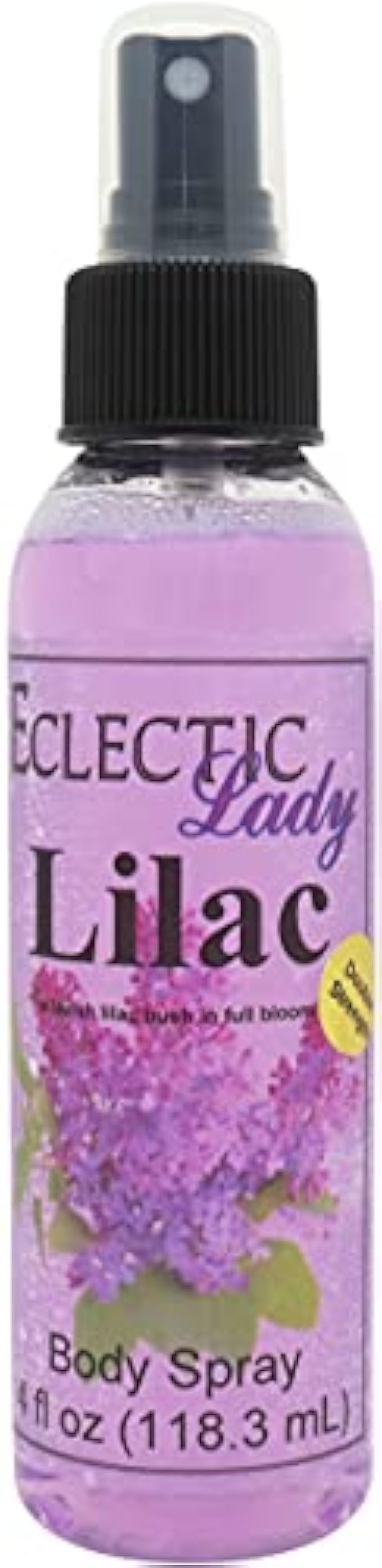 Lilac Body Spray for Women, 4 Oz (Double Strength) Mist with Long-Lasting Fragrance, Light, Floral Scent for Spring & Summer, Sweet, Fresh & Powdery Perfume, Refreshing Aroma with Woodsy Tone For Dail
