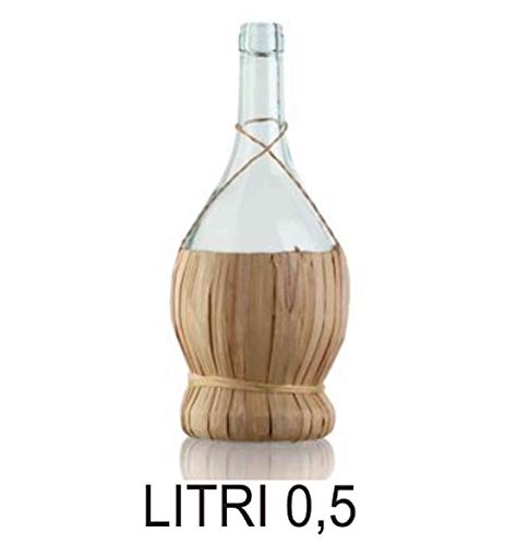 Miniatura 2 de Vitrina Ambrosio Fiasco Con Paja 50 Cl 0,5 L Old Estilo Vintage