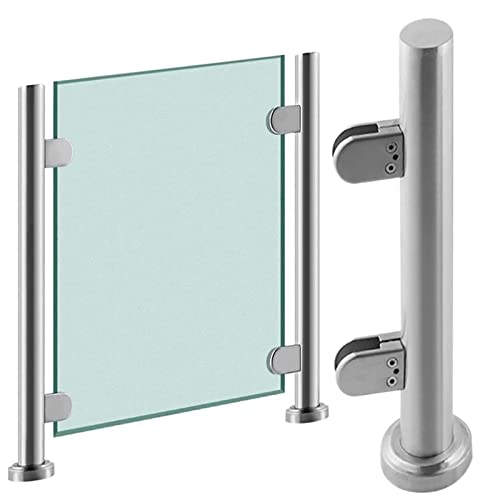 Garde-corps en verre et poteau inox 304 design épuré pour balcon et terrasse haut de gamme