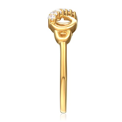 14k Yellow OR White Gold Infinity Promise Ring3