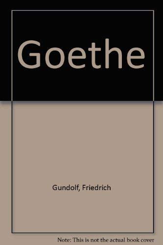 Goethe 0404029612 Book Cover