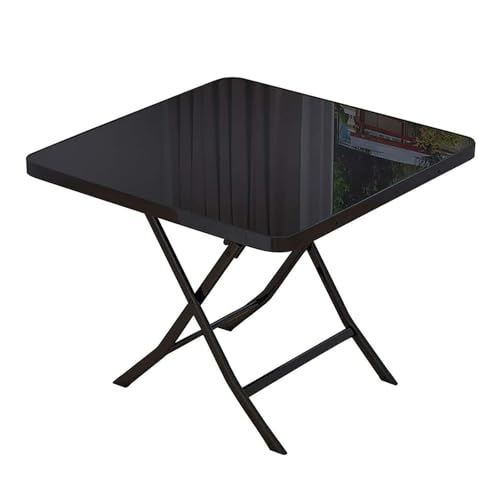 Mesa plegable versátil para comedor y ocio, para el hogar y al aire libre, camping, mesa de negociación compacta (B, 60 x 59 cm)