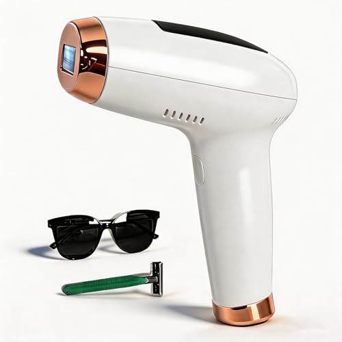 IPL Laser Hair Removal Device, At-Home Hair Removal for Women Men, 999,999 Flashes Permanent Hair Removal Device on Facial Legs Arms Bikini Line