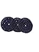 Handmade Crochet Round Scrubbers - Flat - Blue Indigo/Dark Blue-Gray - Double Nylon Yarn - Set of 3 - Reusable - Sponge - Scouring Pad - Household Helper