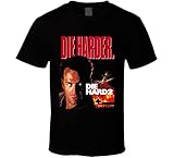 Die Harder Bruce Willis Die Hard 2 Retro Movie T Shirt L Black