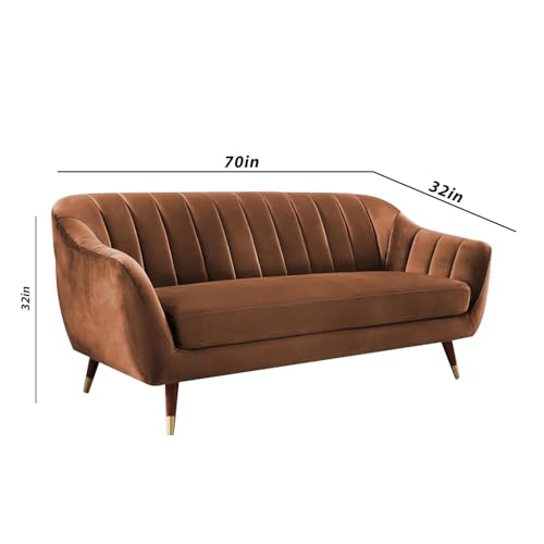 Image of Atticus 3+2 Seater Sofa Set for Living Room (Brown Colour) Premium Fabric Sofa