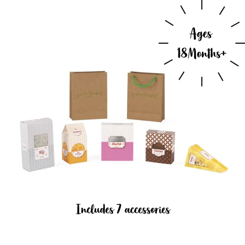 Janod Green Market Wooden Shopping Cart With 7 Accessories - Ages 18 Months+ - J06579 #TOP4