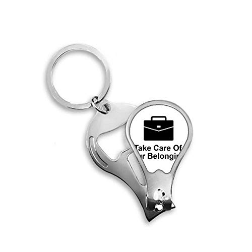 Coupe-ongles de voyage DIYthinker noir avec motif pour sac à main