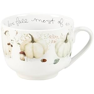 Primitives by kathy i love fall mug white 118255  urban country home decor