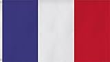 Messingösen normani Deutschland Flagge Großformat 250 x 150 cm wetterfest Fahne Farbe Frankreich