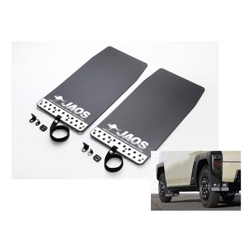 JAOS ジャオス B610670+B622003+B622003 マッドガードIII 汎用 Sサイズ 2枚入×2(1台分) +ダイハツ LA900系 タフト用取付キット セット カラー:ブラック 4枚入り 泥除け ドロはね/飛び石防止