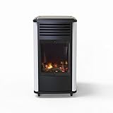 Fireside Estufa portátil a gas Manhattan Blanco 3,4 kW