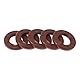 HEROFFIX Universelle Öldichtung TC Doppellippe mit Stahlfeder Dichtungsring Rotationswellendichtung 20x35x5mm Hochdruck FKM Gummi Braun 5 Stück