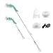 Housmile Spin Scrubber, Cordless Powered Tile Brush with 3 Replaceable Brush Heads, 1 Extension Arm and Adapter for Tub, Tile, Floor, Wall and Kitchen