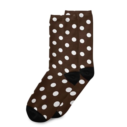 Chocolate Polka Dot Socks Women Men Short Stockings Unisex Sock for Running Athletic Hiking Cycling 1 Pair3