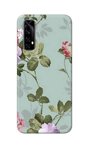Image of Printed Hard Back Cover Case for Realme Narzo 20 Pro | Realme 7 | Realme Narzo 30 4G Back Cover (Floral Painting) -1302