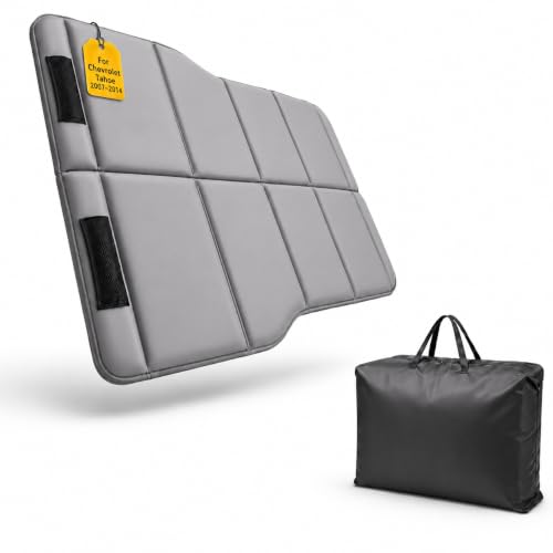 Image of Car Mattress for 2007-2014 Chevrolet Tahoe, Upgraded Non-Inflatable Thickened Foam SUV Car Camping Mattress, Foldable Trunk Sleeping Pad Car Bed Mattress for Road Trips Camping Travel