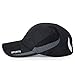 HH HOFNEN Quick Dry Cap with Adjustable Airy Mesh and UV Protection, One Size, #3 Black