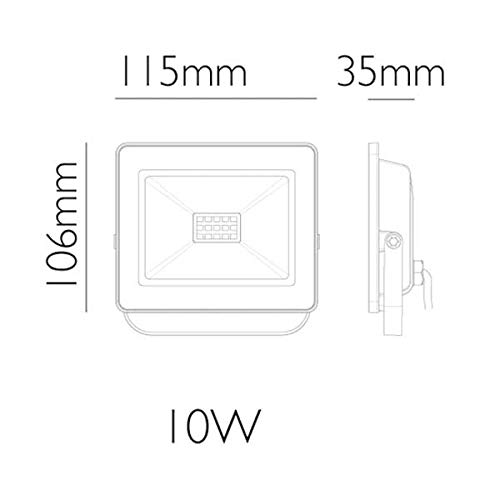 Illuminazione da Esterno Nova Line Faretto LED 10W 4000K