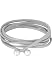 Produktbild SENCE Copenhagen Damen Basic-Lederkette mit Kugeln - Grau/versilbert (H791)