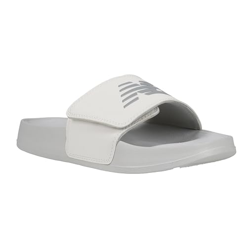 New Balance Women's Slide Sandal, Grey Matter/SEA Salt, 10 Wide