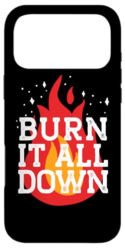 BURN IT ALL DOWN �t�F�~�j�X�g �X�}�b�V�� �ƕ����� �~�[�� �X�}�z�P�[�X iPhone 17 Pro Max �p