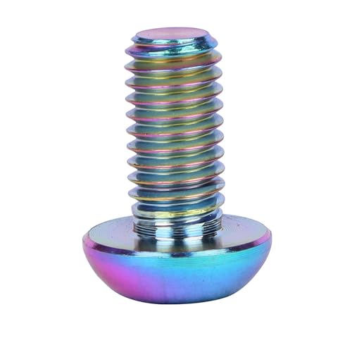 Image of 6PCS Titanium Bike Screw M5x10mm Bicycle Disc Brakes Rotor Bolts Torx T25 Head (Colorful)