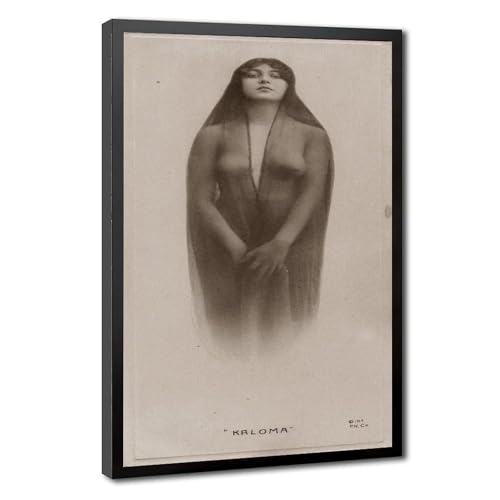 Kaloma 1914 œuvre d'art nostalgique portrait femme au voile pour une atmosphère douce et poétique