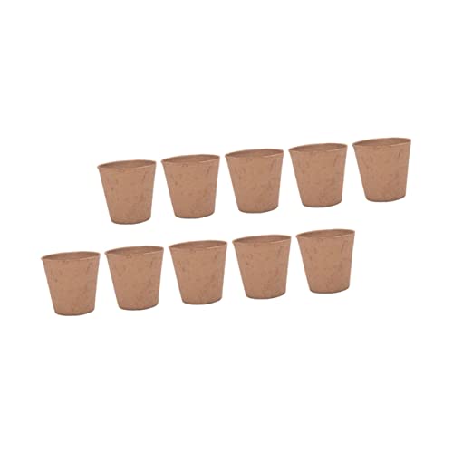 BESPORTBLE 25piezas Copa De Plántulas Biodegradable De Pulpa Macetas De Pulpa para Plantar Suministros De Jardinería Vaso De para De Plantas Casa o Invernadero
