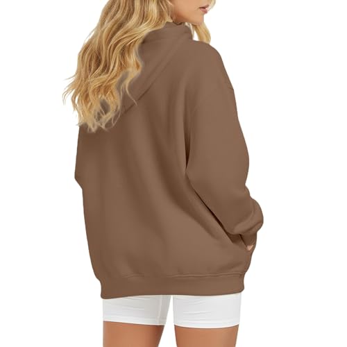 Sweat à capuche pour femme ample et confortable à cordon de serrage chic