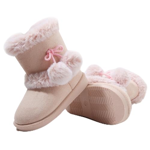 Image of Femizee Girls Boys Warm Winter Boots Kids Outdoor Snow Boots(Toddler /Little Kid)