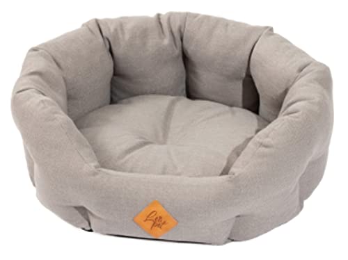 Joli Moulin Katzenbett Katze Kleiner Hund rund abnehmbares Komfort-Wendekissen rutschfest Maschinenwaschbar Quality Made in Italy Cover