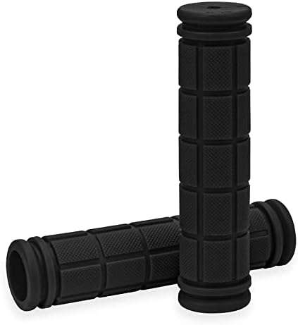 Coolrunner Bicycle Handle Bar Mushroom Grips BMX for Boys and Girls Bikes (Black)