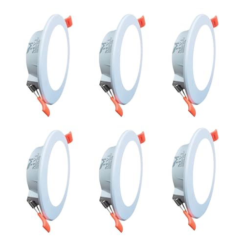 Image of Maxa 10-Watts Round Led Panel Conceal Down Pack of 6 Ceiling Light Ceiling Lamp (White)