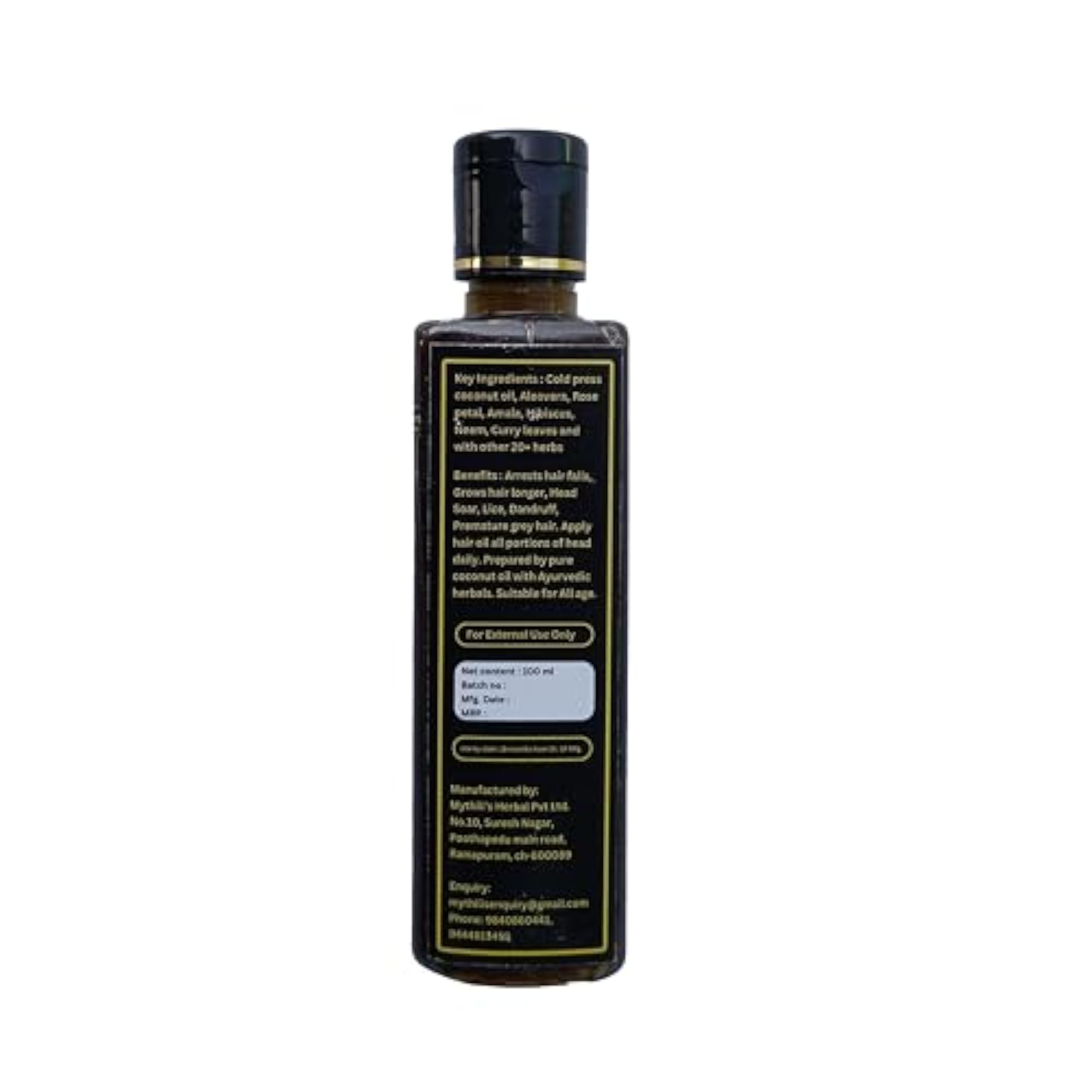 MYTHILI'S Hair Oil with 30+ Herbs, 100ml