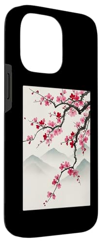 Japon Sakura Paysage Traditionnel sur Bois Art Japonais Coque pour iPhone 14 Pro Max – vue 3