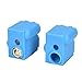 Onyehn 3D Printer Parts 6 pcs Volcano Heater Block Silicone Sock Cover with 0.4mm Brass Nozzles for Vyper, Kobra Plus Print Part