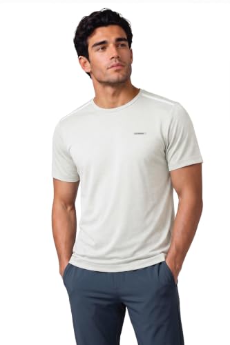 Image of Van Heusen Men's Running T-Shirt | Regular Fit | Crew Neck | Soft Breathable Mircofiber | Casual Wear | Summer Favorite | Shoulder Bonding |Sports T-Shirt | Style 61005