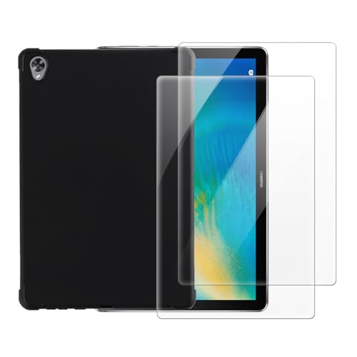 Funda para Huawei MatePad 10.8 2020 con cristal templado negro de protección integral