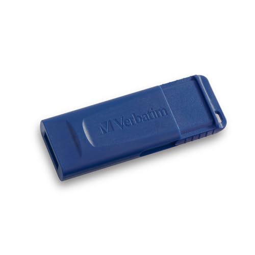 Image of Verbatim 64GB USB 2.0 Flash Drive - Cap-Less & Universally Compatible - Blue