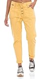 Cipo & Baxx Damen Hose WD508 Senf   Normal Fit Ausgefallenem Look Jeans Hose   Schlichtes Design, Atemberaubender Look, Angenehmes Gefühl   WD508 Senf W31 L32