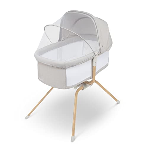 lionelo Malin Evo lit bébé 3 en 1 avec Fonction de Berceau, lit Parapluie bébé avec Matelas, de 0 à 9kg, auvent, moustiquaire, Pliable, réglage de l'inclinaison, Sac de Voyage, lit bébé Pliant léger