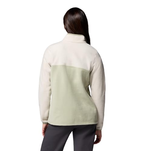 Image of Columbia Womens Benton Springs Half Snap II Pull Over Fleece Jacket, Dark Stone /Canoe /Vintage Blue, 3X