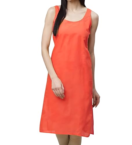 Image of Inner Slip for Women, Cotton Long Camisole Slip for Chikankari Dress, Sameez for Girls, Inner Wear for Summer