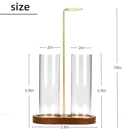 image for Moocervi Glass Incense Holder,2 in 1 Incense Sticks Burner Holder with