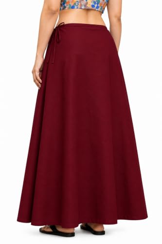 Image of CITIX Pure Cotton Petticoat for Woman Saree | Adujastable Drawstring Waist