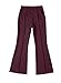 blibean Tween Girls Flare Pants Little Kids Bell Bottom Leggings Dress Dressy Formal School Uniform Pant Fall Casual Chino Wide Leg Bootcut Legging Clothes Size 14 15 16 Year Red