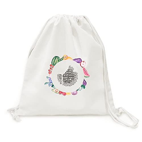 Sac en tissu pliable arc-en-ciel wordcloud lgbt à sangle