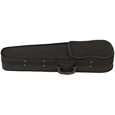 Acoustic Violin, Solid Wood Fiddle with Bow Case Rosin, Stringed Musical Instrument Violin for Beginner (1/4, Black)
